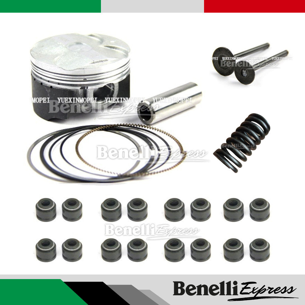 Benelli Tnt600 Qjmotor SRK600 SRK00RC Piston set Tappet Shim Cap Exhaust Intake Valve