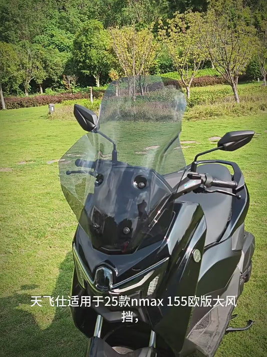 TFS 2025 YAMAHA NMAX155 Modified Euro Style Large Windshield NMAX155 Windshield 2025 NMAX155