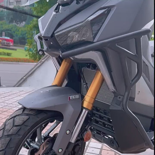 SYM ADXTG 400 Front Rear Crash Bar Harden Steel Exhaust CrashBar ADXTG 400 Top Box Bracket
