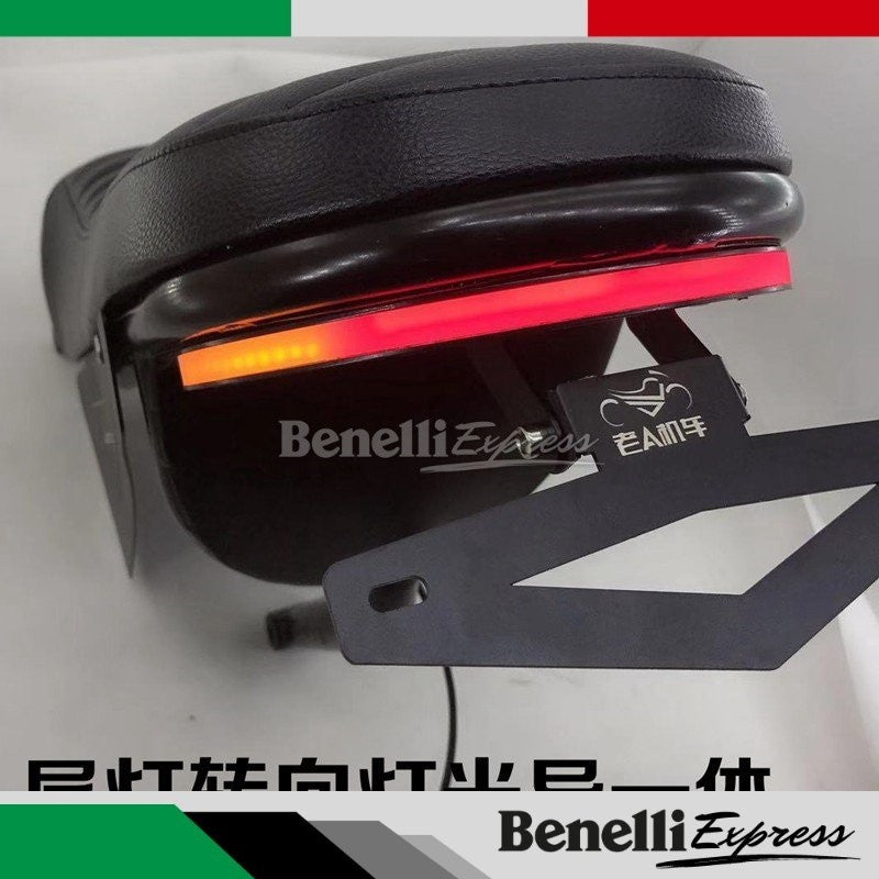 Benelli Leoncino 500 BJ500 Single seat tail cushion + lights Motorcycle Spare Parts