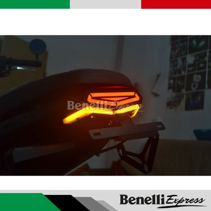 Benelli Leoncino 500 Led Tail light Stainlesss steel + number plate (pnp) Motorcycle Spare Parts