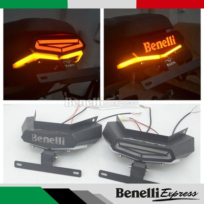 Benelli Leoncino 500 Led Tail light Stainlesss steel + number plate (pnp) Motorcycle Spare Parts