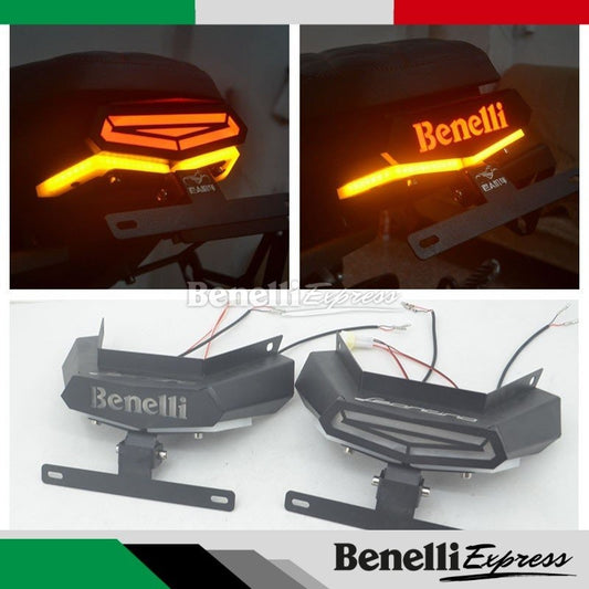 Benelli Leoncino 500 Led Tail light Stainlesss steel + number plate (pnp) Motorcycle Spare Parts