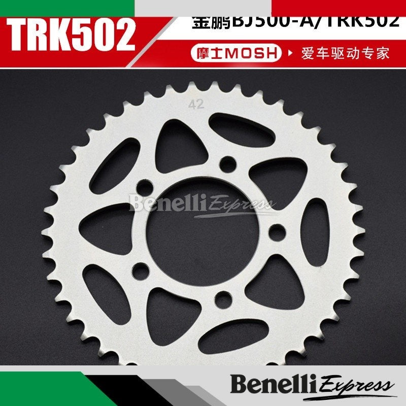 BENELLI TRK502 Spare Parts 2 ECU Rims Brake Caliper Chain Set Gold Chain Silent Sprocket