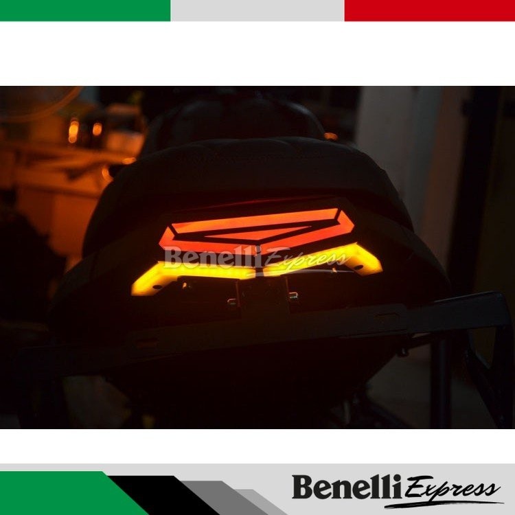 Benelli Leoncino 500 Led Tail light Stainlesss steel + number plate (pnp) Motorcycle Spare Parts