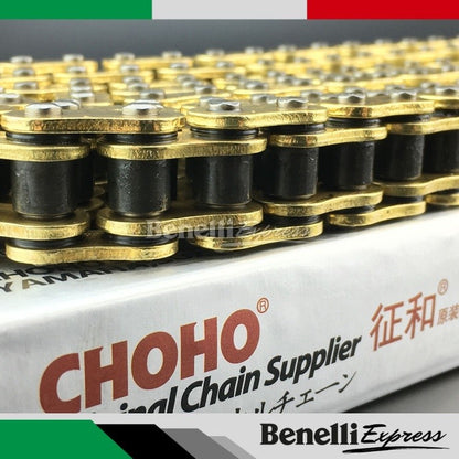 Motorcycle Benelli Tnt600 Srk600 Set of Chain Choho O-ring Gold HO Chain with Double Layer Silent Front Sprocket