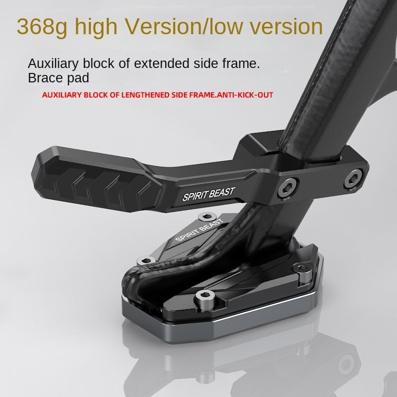 Zontes 368G Hi Low Version Anti-slip Side Stand Plate Kick Stand Extension Side Stand Parking Block