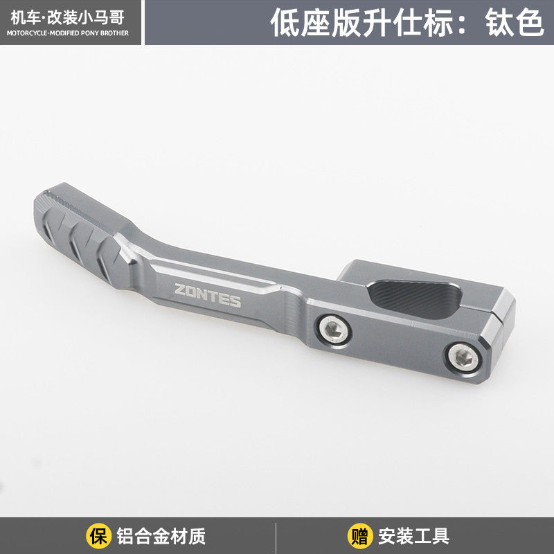 Zontes 368G Hi Low Version Anti-slip Side Stand Plate Kick Stand Extension Side Stand Parking Block