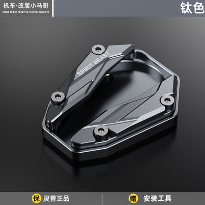 Zontes 368G Hi Low Version Anti-slip Side Stand Plate Kick Stand Extension Side Stand Parking Block