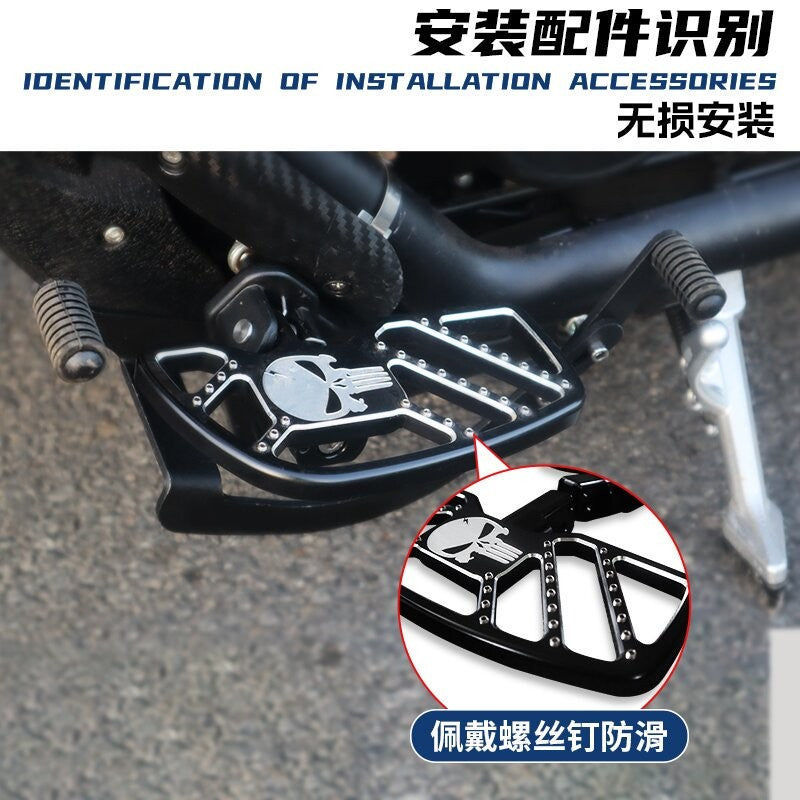 QJmotor Srv250 Modified Widened Pedal Front and Rear Step Footrest