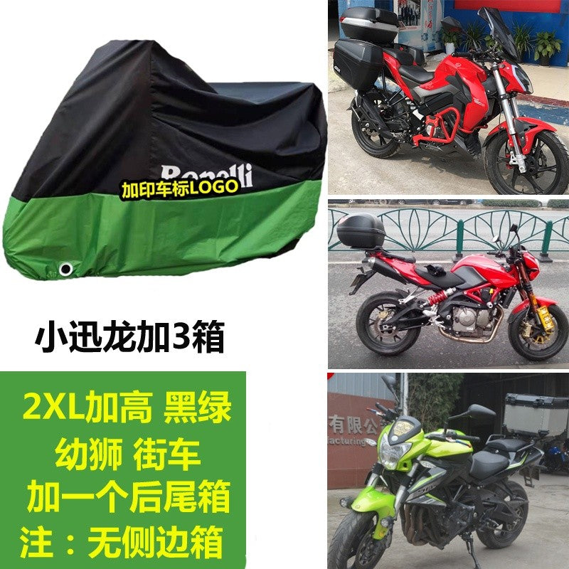 Benelli Rainproof Sunscreen Motorcycle Cover for Tnt600 300 302r Tnt25 Trk502 502x Leoncino 500 250 150s 502c 752s