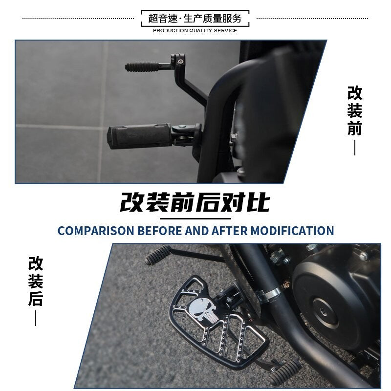 QJmotor Srv250 Modified Widened Pedal Front and Rear Step Footrest