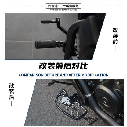QJmotor Srv250 Modified Widened Pedal Front and Rear Step Footrest