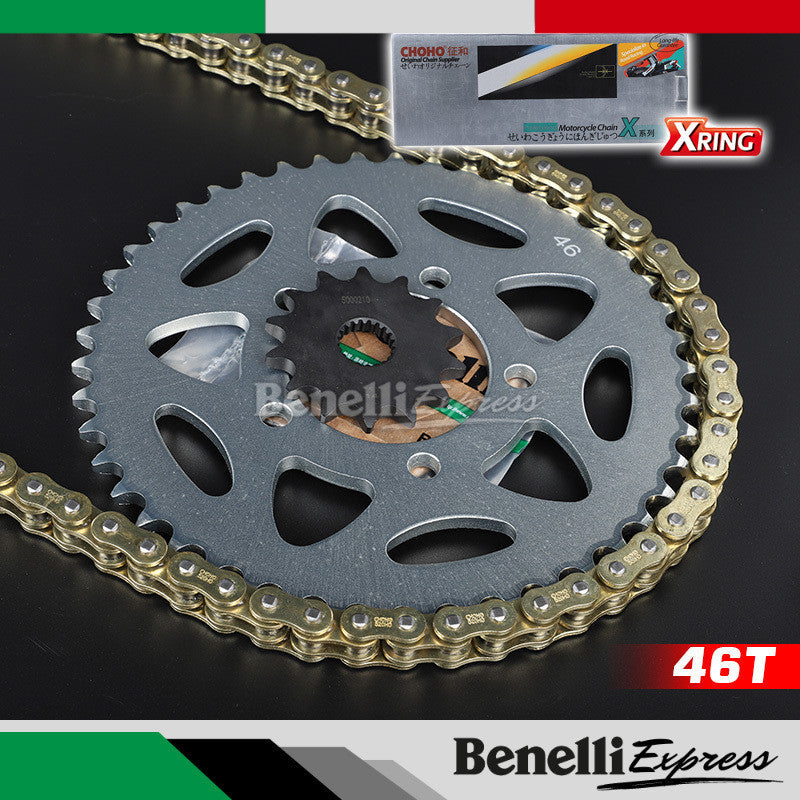 Motorcycle Benelli Imperiale 400 Chain Set Sprocket Choho X-ring Chains