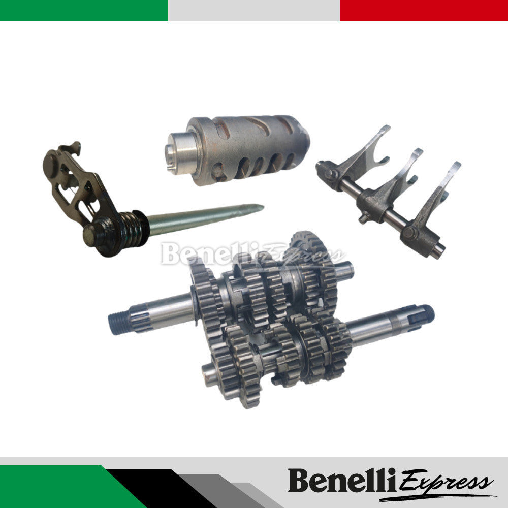 Benelli 150s Primary Shaft Countershaft Assembly Shift Shaft, Shift Hub Stopper Lever Spring