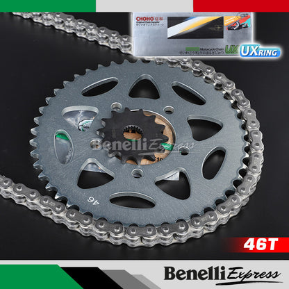 Motorcycle Benelli Imperiale 400 Chain Set Sprocket Choho X-ring Chains