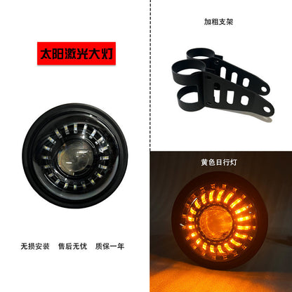 Benelli Leoncino 500 250 502C Headlight Modified Round Headlight Motorcycle Retro Headlight Assembly