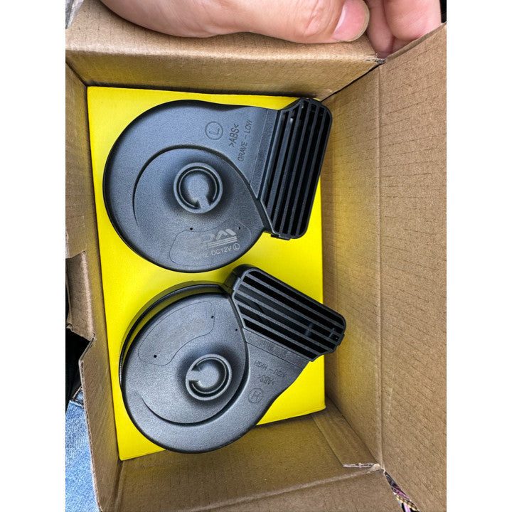 Motorcycle Horn 12V Universal Power Loud Waterproof Double Hi Low Tone Horn with Relay Horn
