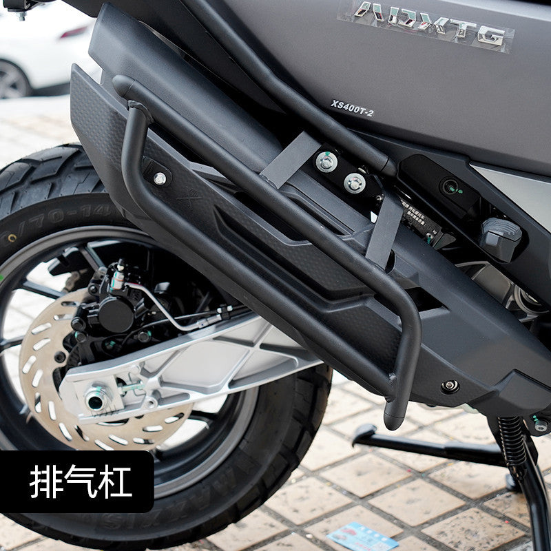 SYM ADXTG 400 Front Rear Crash Bar Harden Steel Exhaust CrashBar ADXTG 400 Top Box Bracket