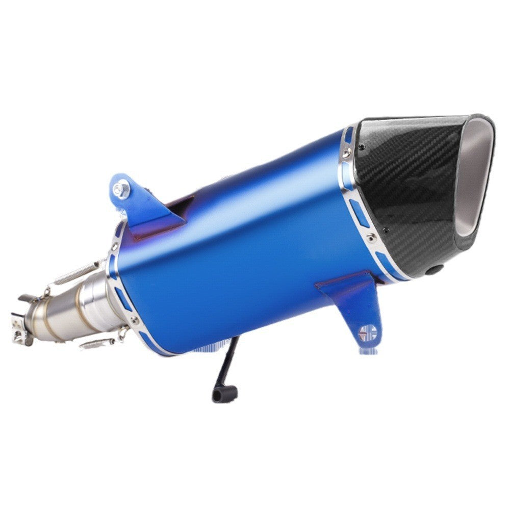 QJmotor Fortress 350 Motorcycle Exhaust Pipe 60mm Modification Mid Pipe 60mm Stainless Steel Exhaust Muffler Fort 350