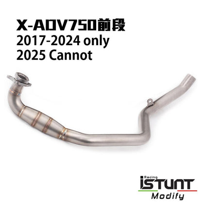 Honda XADV750 2021-2024 XADV 750 2025 Slipon Modified Exhaust Pipe Front Section and Tail Section