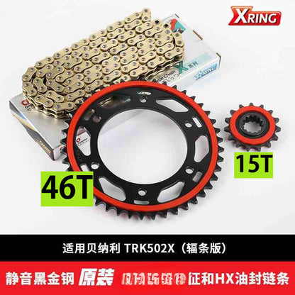 Benelli Tnt600 Srk600 Tnt300 249s SRV250 Tnt25 Tnt135 Trk251 Trk502 752s 502c 150s Leoncino Imepriale Chain Set Sprocket