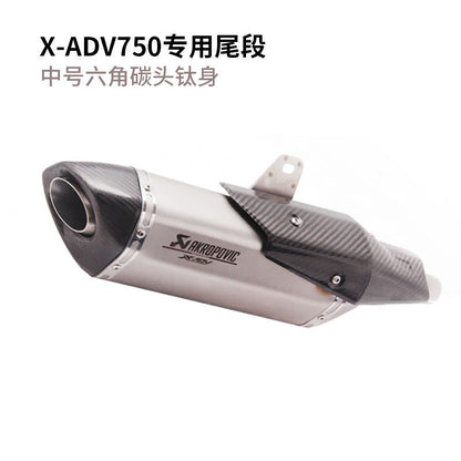 Honda XADV750 2021-2024 XADV 750 2025 Slipon Modified Exhaust Pipe Front Section and Tail Section