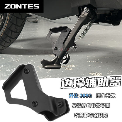 Easy Kick Stand for ZONTES 368G Side Stand Kick Support Extend Kickstand Extender (for 368G Low Seat Version)