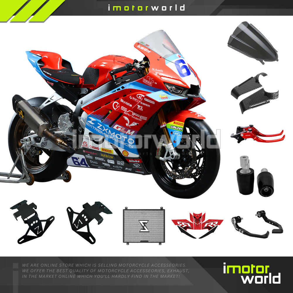 ZXMOTO 820RR Accessories Number Tail Tidy Body Sticker Windshield Lever Radiator Guard Tank Pad