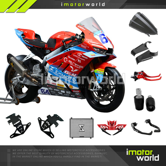 ZXMOTO 820RR Accessories Number Tail Tidy Body Sticker Windshield Lever Radiator Guard Tank Pad