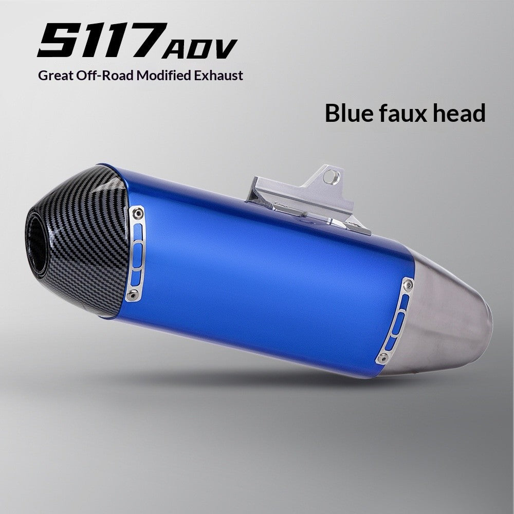 Motorcycle Modified Off-road Exhaust Pipe Stainless Steel Universal 51mm Muffler Motorcross