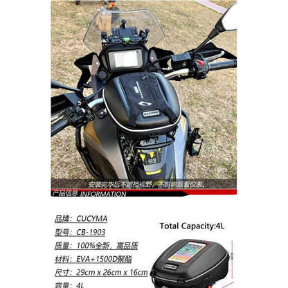 CUCYMA Tank Bag Motorcycle Quick-release Fuel Tank Bag Suitable for VOGE DS900X Lock