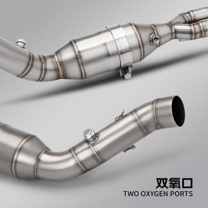 RAVEN TMAX560 TMAX530 2016-2026 Motorcycle Exhaust Full System Two O2 Sensor Stainless Steel Exhaust