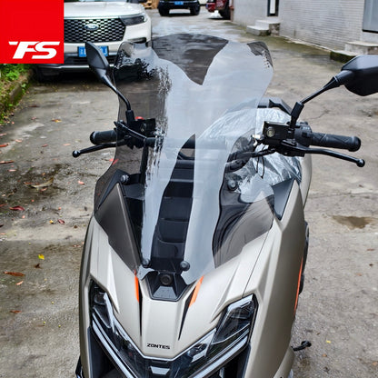 TFS Windshield for ZONTES 175X Upgrade Wide Front Windshield with Crossbar Modification Parts ZT175X