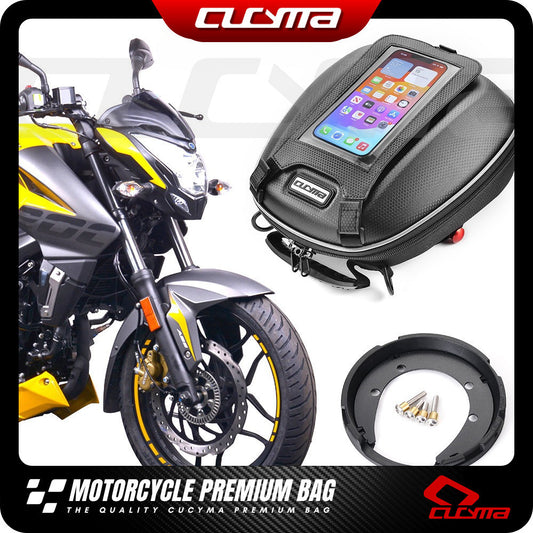 CUCYMA Motorcycle Quick Release Tank Bag for Bajaj Dominar 400 250 Pulsar 200 Fuel Cap Case