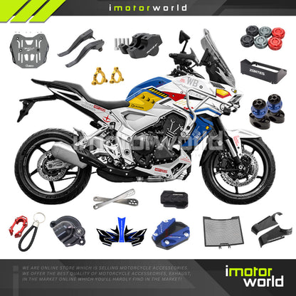 ZONTES 703T Accessories Motorcycle Side Stand Base Radiator Cover Lowering Kid Handle Bar Riser Body Sticker