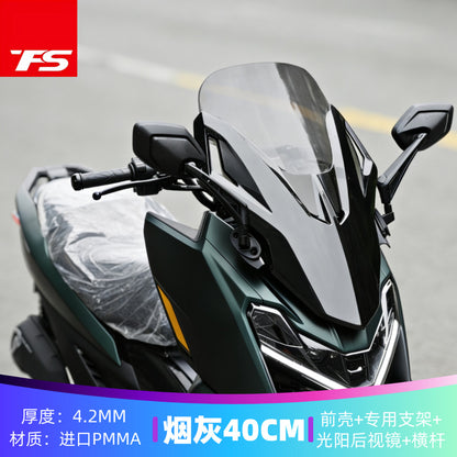ZONTES 150X Windshield Forza Style Windshield + Side Mirror + Crossbar +Windshield Scooter Zontes 150X