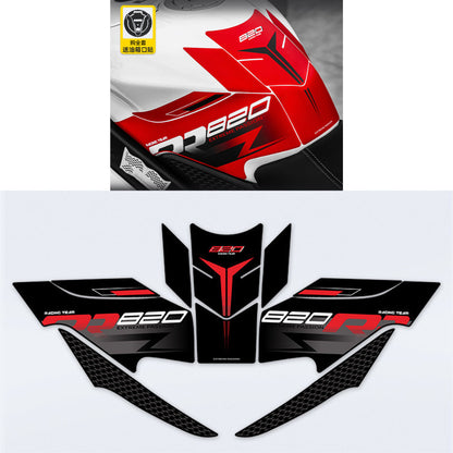 ZXMOTO 820RR Accessories Number Tail Tidy Body Sticker Windshield Lever Radiator Guard Tank Pad