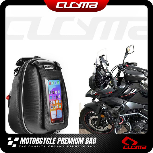 CUCYMA Motorcycle with Lock Quick Release Fuel Tank Bag for Suzuki GSR 600 GSX-S750 SVF 650 Gladius