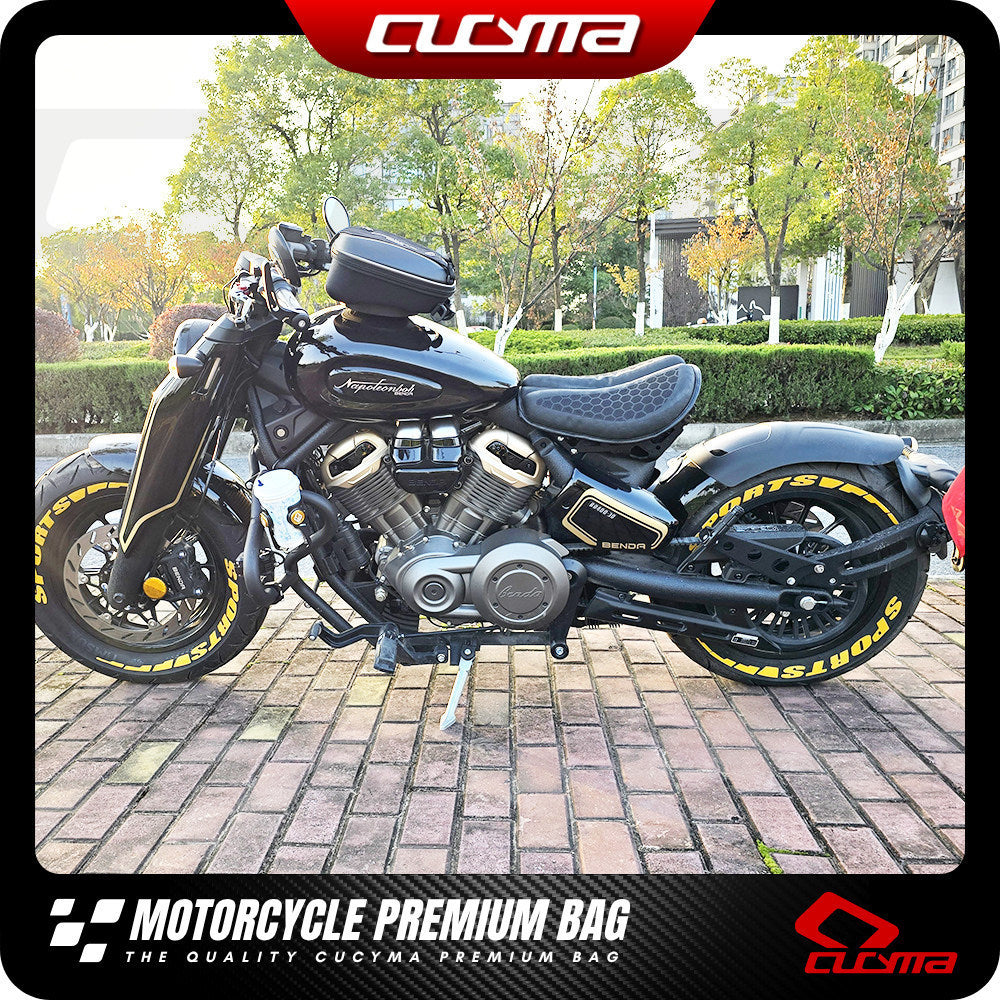 CUCYMA Benda Napoleon 500 Motorcycle Quick Release Fuel Tank Bag  Motorcycle Tank Bag with Lock