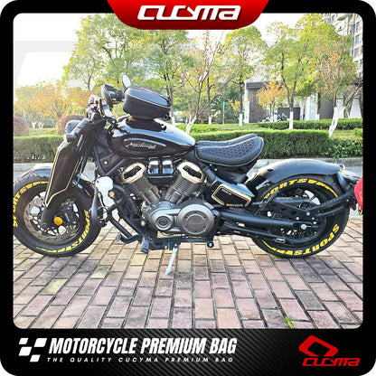 CUCYMA Benda Napoleon 500 Motorcycle Quick Release Fuel Tank Bag  Motorcycle Tank Bag with Lock