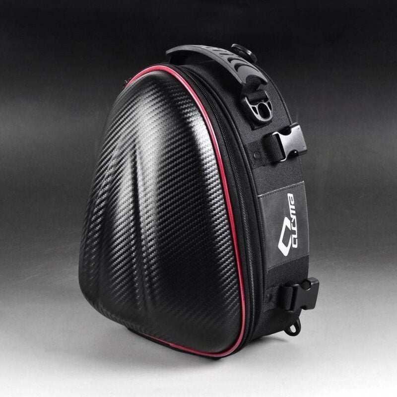 CUCYMA Motorcycle Hard Shell Rear Seat Bag Backpack Shoulder Crossbody Multi-Function Rider Bag