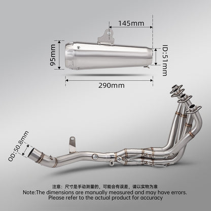 RAVEN Kawasaki Z900 A2 Full Exhaust System Stainless Steel Header Dual O2 Sensor Ports & Muffler