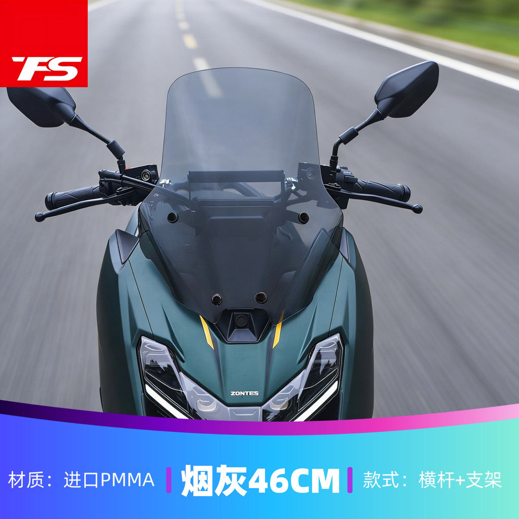 TFS Windshield for ZONTES 175X Sport Windshield with Cross Bar Modification Accessories Deflector