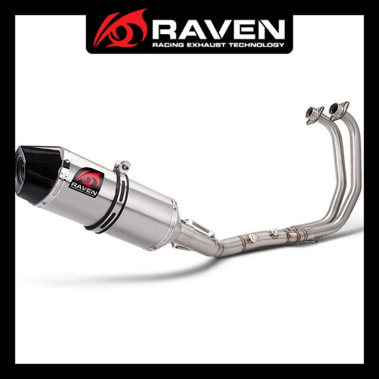 RAVEN Dual Sensor Port Exhaust for Yamaha R25 2022-2026 Motorcycle Exhaust Full System R25 Muffler