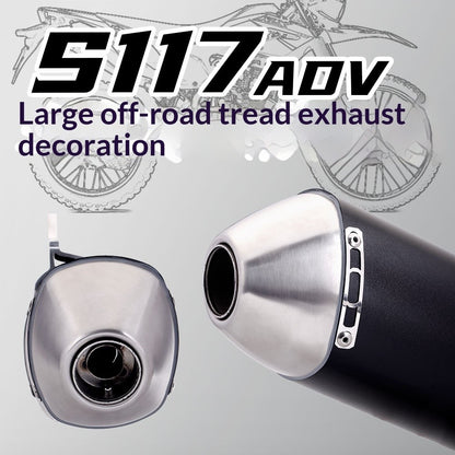 Motorcycle Modified Off-road Exhaust Pipe Stainless Steel Universal 51mm Muffler Motorcross