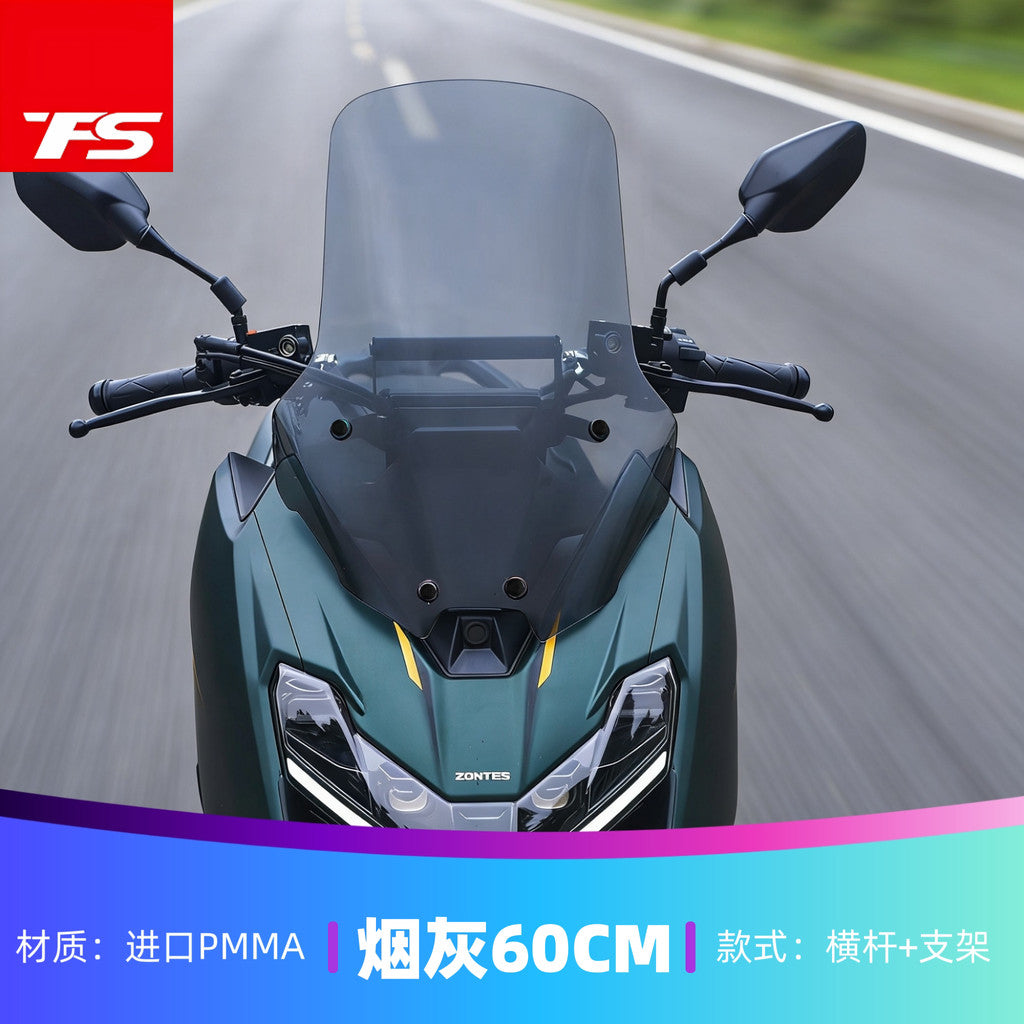 TFS Windshield for ZONTES 175X Sport Windshield with Cross Bar Modification Accessories Deflector