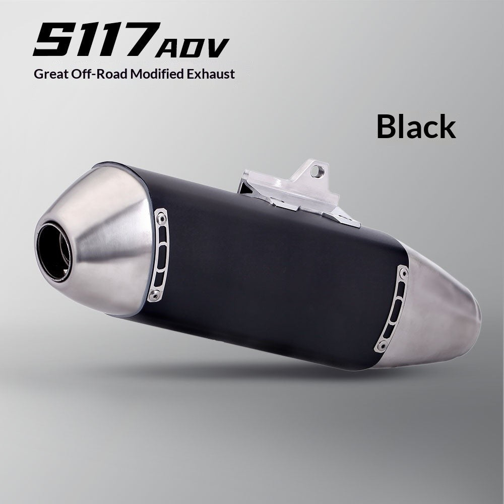 Motorcycle Modified Off-road Exhaust Pipe Stainless Steel Universal 51mm Muffler Motorcross