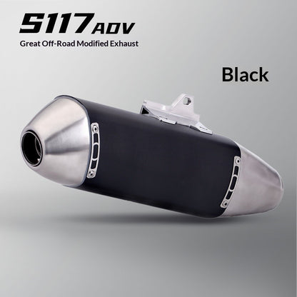 Motorcycle Modified Off-road Exhaust Pipe Stainless Steel Universal 51mm Muffler Motorcross