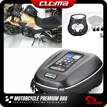 CUCYMA Motorcycle Quick Release Fuel Tank Bag Fit for Honda CB500X NX500  Mobile Phone Navigation Bag with Lock